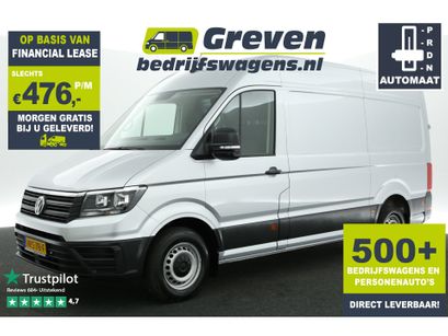 Volkswagen Crafter - 35 2.0 TDI L3H3 140PK Automaat Airco Cruise PDC Navi DSG 3 Persoons Metallic Start/Stop
