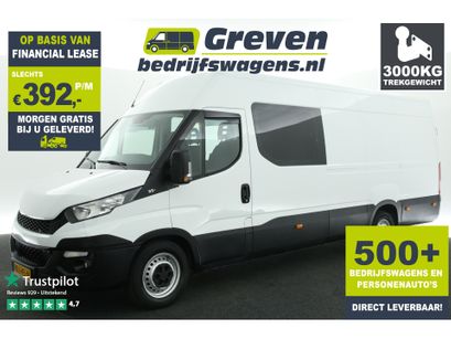 Iveco Daily - 35S13V 2.3 410 L4H2 3500kg Trekgew. Dubbele Cabine Airco Cruise Navi 6 Persoons Trekhaak