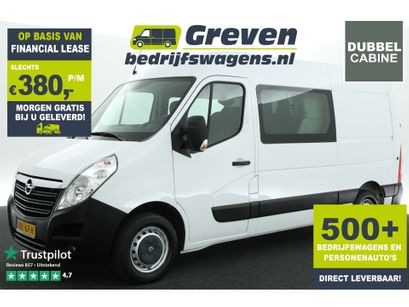 Opel Movano - 2.3 CDTI BiTurbo L2H2 146PK Dubbele Cabine Trekhaak Airco Cruise Kasten PDC 5 Persoons