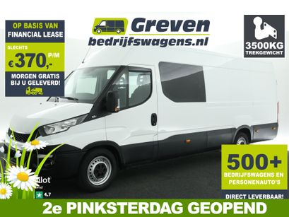 Iveco Daily - 35S13V 2.3 410 L4H2 3500kg Trekgew. | Dubbele Cabine | Airco Cruise Navi 6 Persoons Trekhaak
