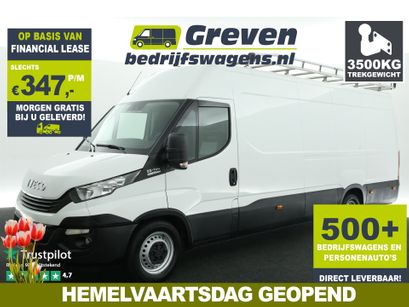 Iveco Daily - 2.3 410 L3H2 3500KG Trekgew. l Automaat Airco Cruisecontrol 3 Persoons Imperiaal Trekhaak